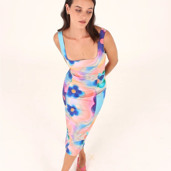 Studio Fantiastique Organic Cotton Bodycon Midi Dress - Picture 1 of 12